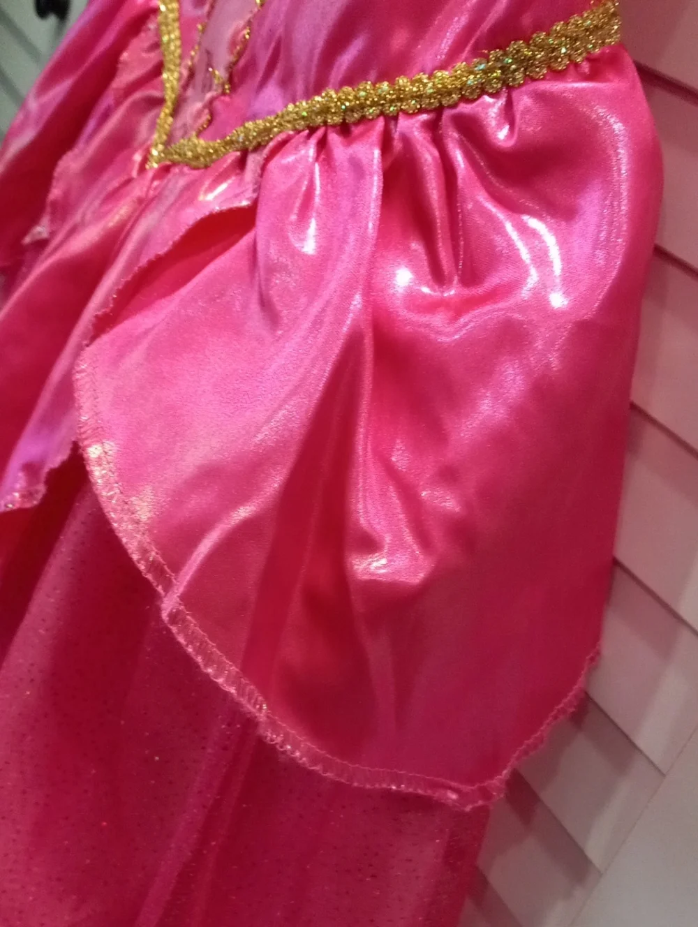 Disney Sleeping Beauty Pink and Gold Princess Dress Costume - Picture 16 of 16
